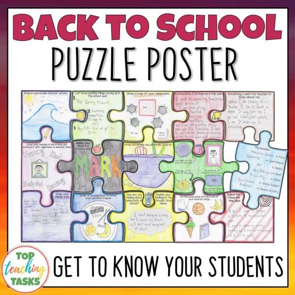 Getting To Know You Activities   All About Me Poster