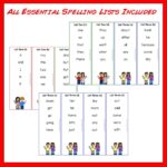 New Zealand Essential Spelling List Revision Cards PLUS Five Activities 1