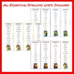 New Zealand Essential Spelling List Revision Cards PLUS Five Activities 2