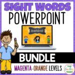 New Zealand Sight Words PowerPoint Presentations Magenta to Orange Levels