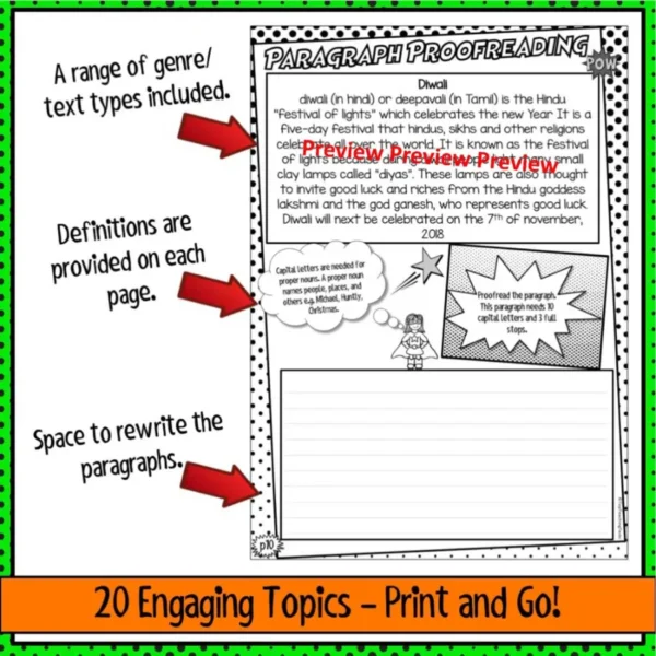 Punctuation-Proofreading-Practice-Activity-Worksheets-two Punctuation-Proofreading-Practice-Activity-Worksheets-two