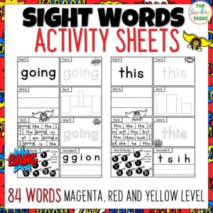 Sight Word Activity Sheets