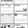 Sight Word Activity Sheets Volume Two a