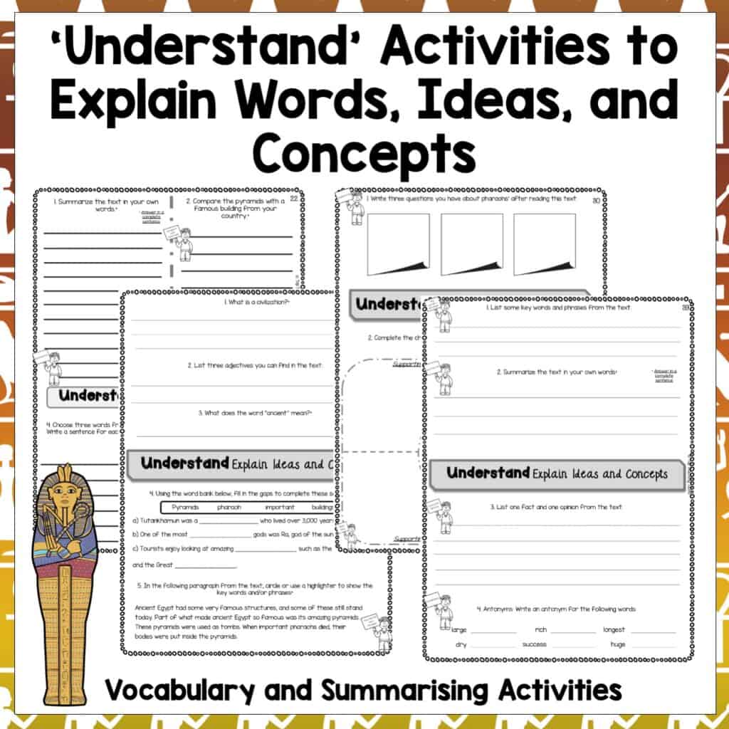Ancient Egypt Reading Comprehension Passages and Questions BUNDLE - Top ...