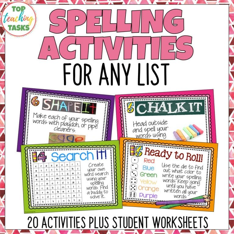 New Zealand Essential Spelling List Revision Cards PLUS Five Activities