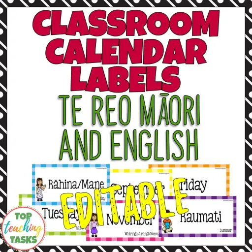 Te-Reo-Māori-and-English-EDITABLE-Classroom-Calendar-Labels-1024x1024