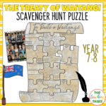 The Treaty Of Waitangi Reading Comprehension Scavenger Hunt Puzzle Year 7 and 8