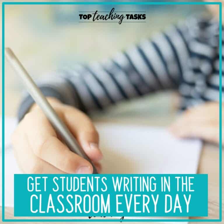 Get Students Writing In The Classroom Every Day