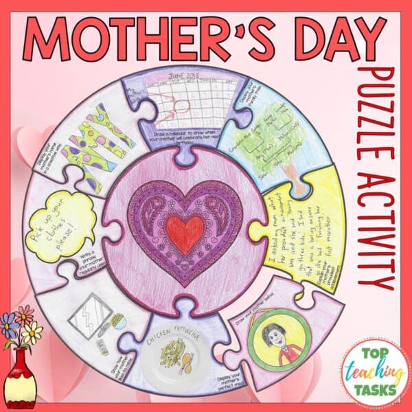 Mothers Day Activity Puzzle Poster