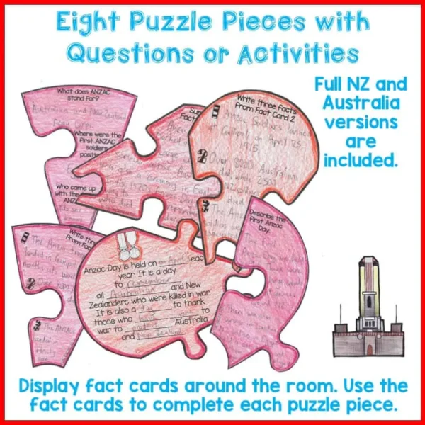 Anzac Day Scavenger Hunt Puzzle for Year 3 and 4 c Anzac Day Scavenger Hunt Puzzle for Year 3 and 4 c