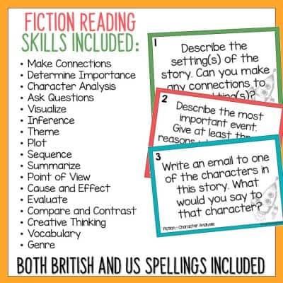 Reading Response Task Cards for Fiction and Non-Fiction Texts - Top ...
