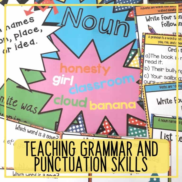Teaching Grammar and Punctuation Skills
