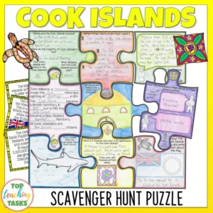 Cook Islands Scavenger Hunt Puzzle Activity