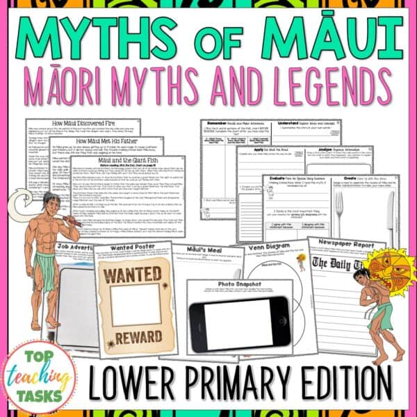 Myths of Maui Reading Activities