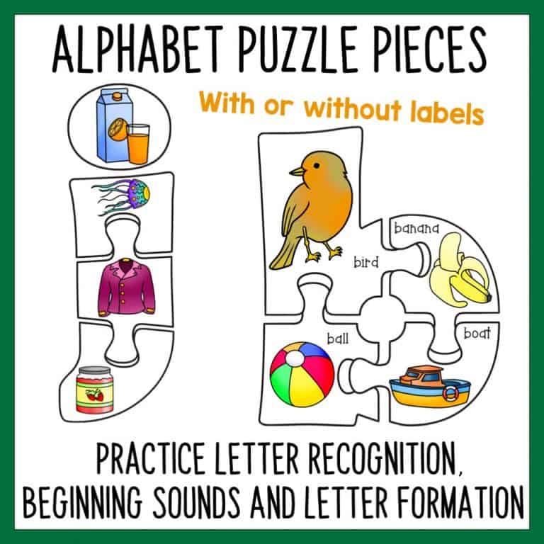 Alphabet Puzzles Lower case Letters | Beginning Sounds - Top Teaching Tasks