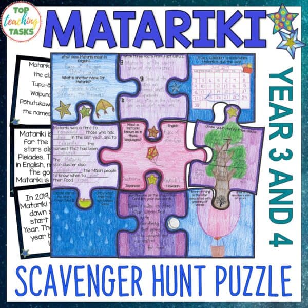 Matariki Activity Scavenger Hunt Puzzle Year 3 and 4