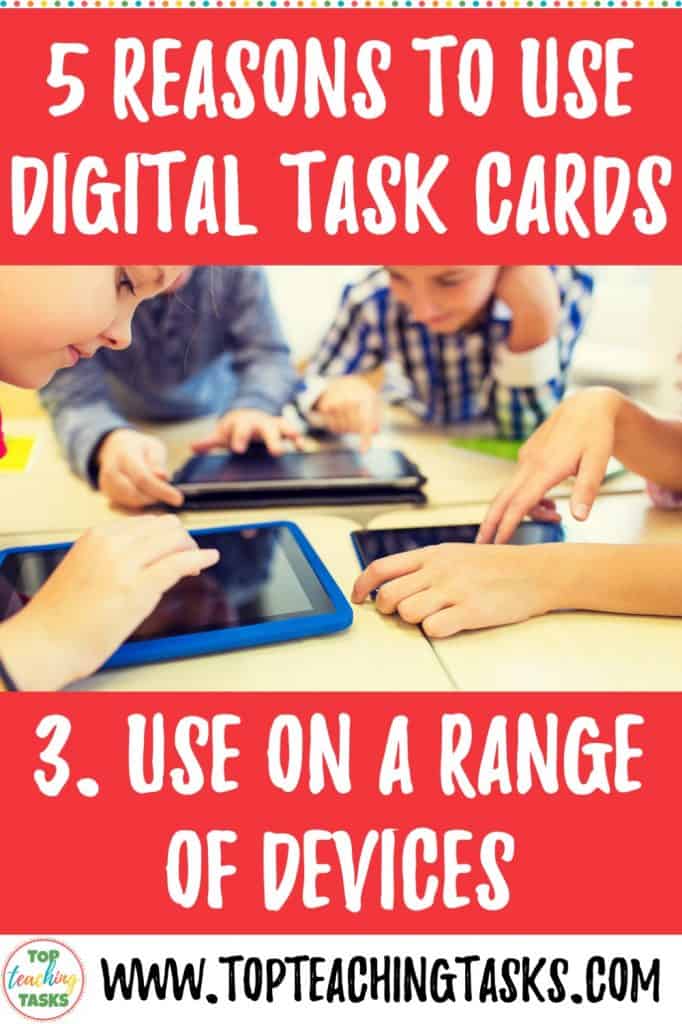 Use Digital Task Cards on a range of devices