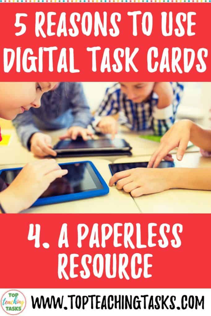 Digital Task Cards are a paperless resource