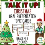 Christmas Speech Topic Cards