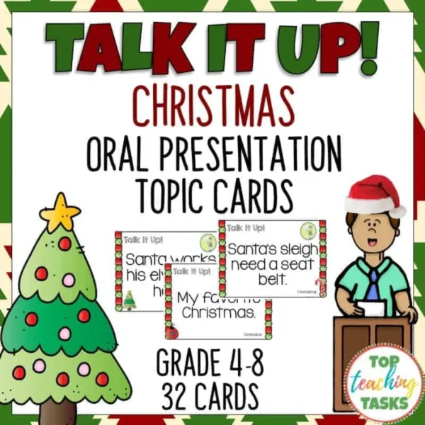 Christmas Speech Topic Cards