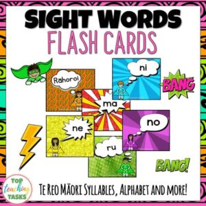 Te Reo Sight Word Flash Cards