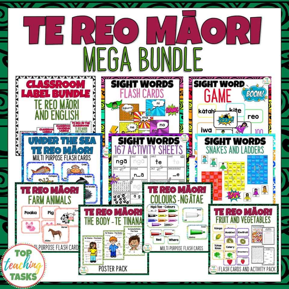 te reo Māori kupu - 30% Discounted bundle of 12 resources 