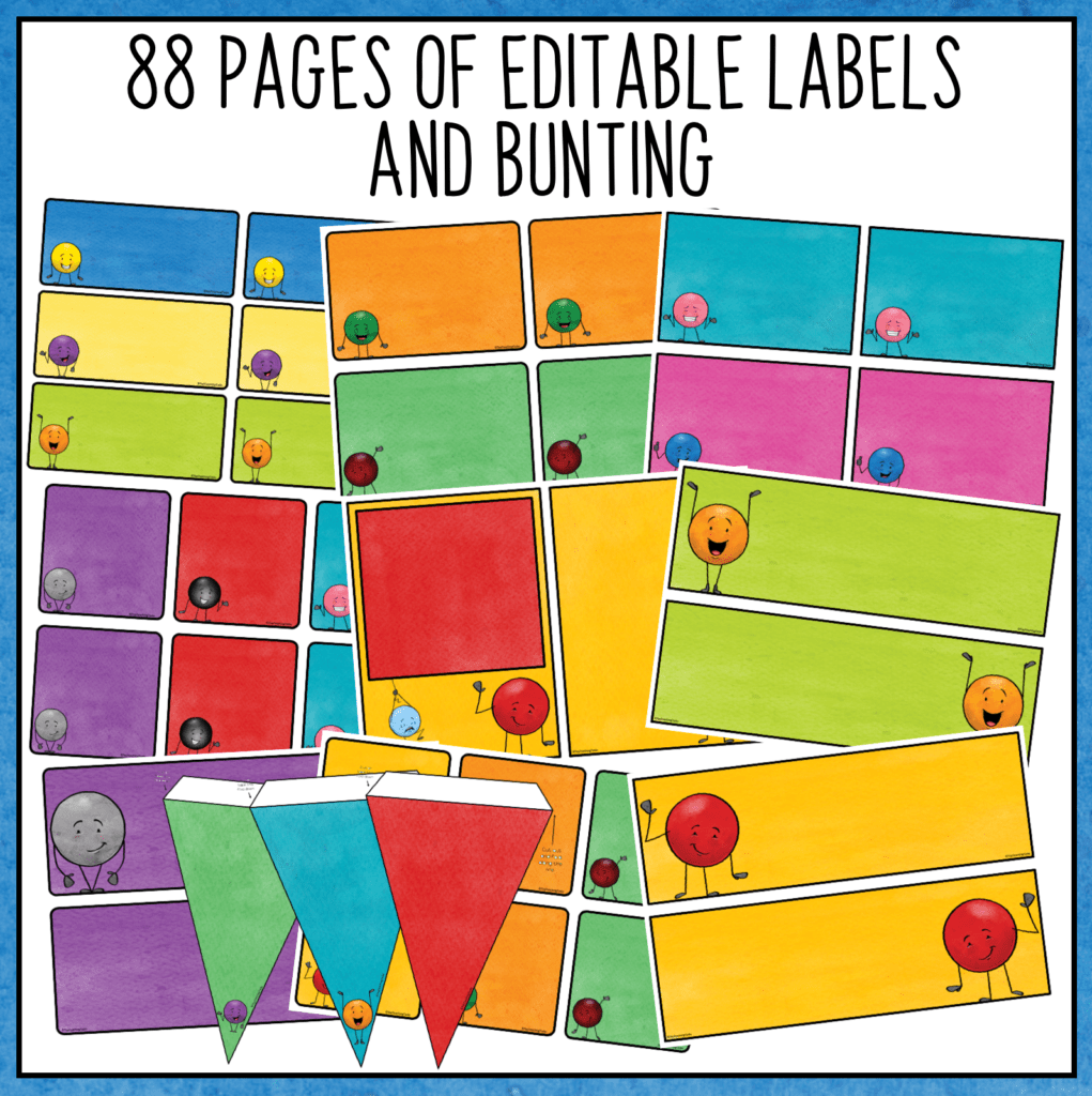 Editable Classroom Display Labels and Bunting Classroom Decor Top Teaching Tasks
