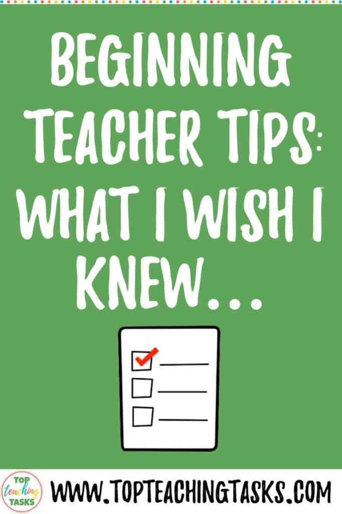 More tips for beginning teachers