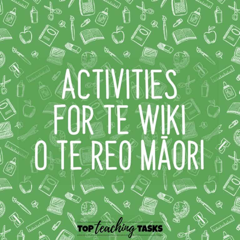 Activities for Maori Language Week