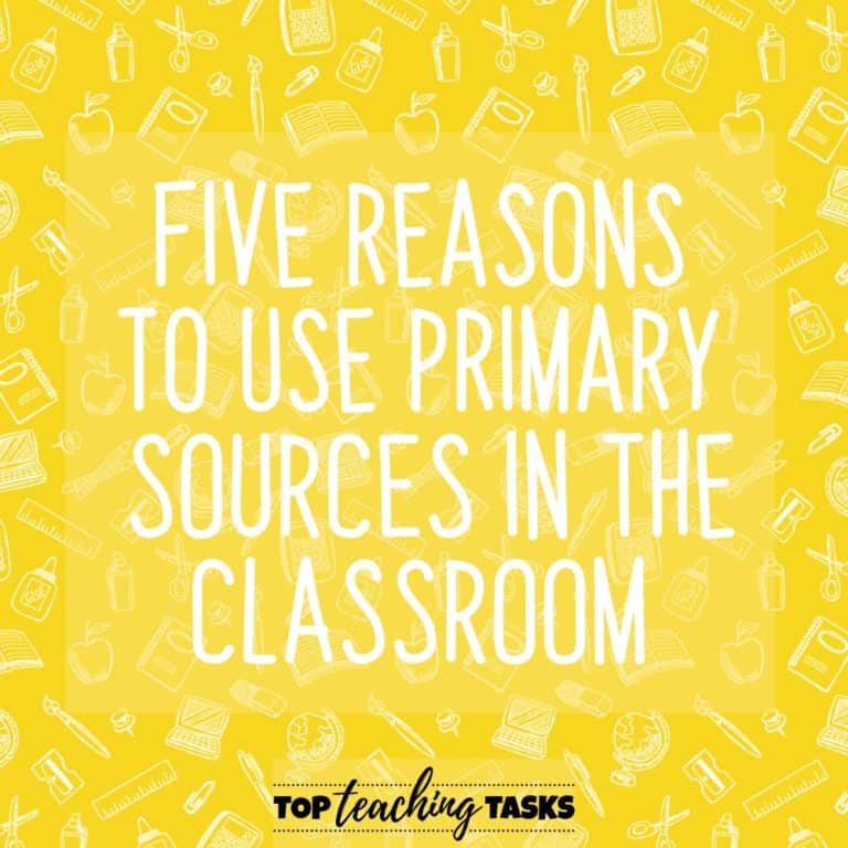 5 Reasons to Use Primary Sources in the Classroom