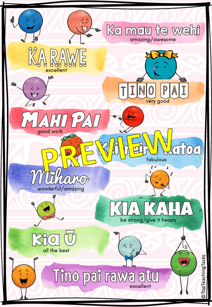 Te Reo Praise Phrase Free Resource Top Teaching Tasks Te Reo Praise Phrase Free Resource Top Teaching Tasks