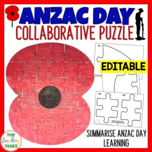 Anzac Day Collaborative Poster