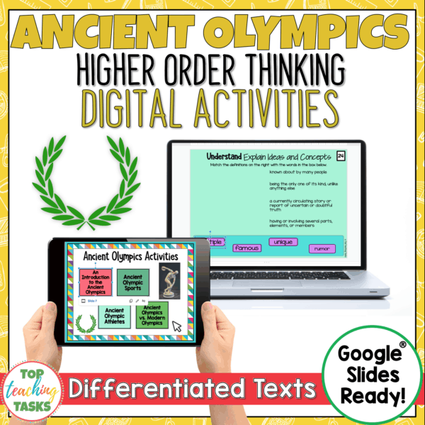 Ancient Olympics Digital Reading Comprehension
