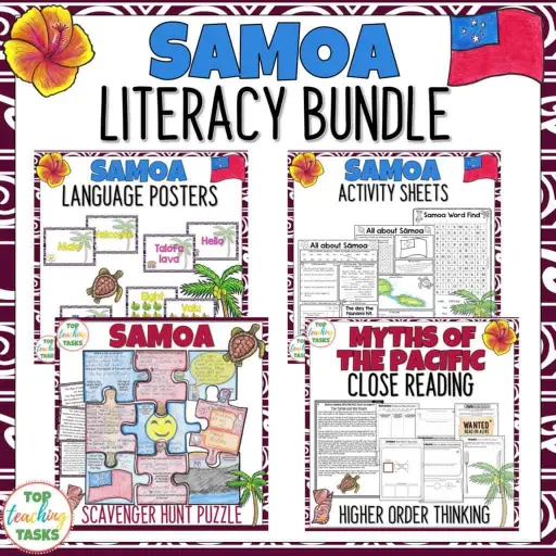 Samoa Literacy and Social Studies Bundle 1