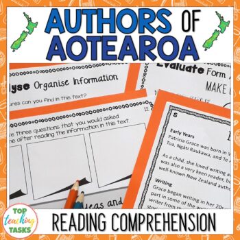 New Zealand Authors Reading Comprehension Passages and Questions - Top ...