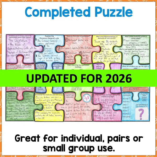NZ Election and parliament puzzle d NZ Election and parliament puzzle d