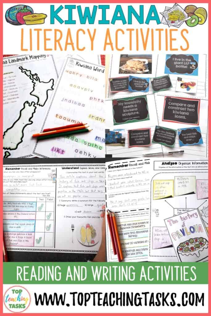 Kiwiana Literacy Bundle. dive into the kiwi culture with our Kiwiana literacy bundle: four fantastic kiwiana-themed literacy resources featuring Reading, Writing, and other activities! Perfect for the NZ (New Zealand) classroom. These activities are great for early finishers, as part of your literacy program, integrated into a Kiwiana topic unit, or for homework.