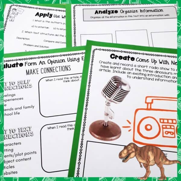 Dinosaur activities for elementary students picture