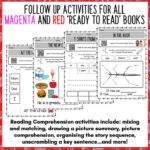 Magenta and Red Ready to Read follow up activities 1