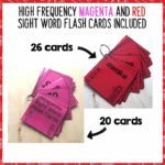 Magenta and Red Ready to Read follow up activities 3