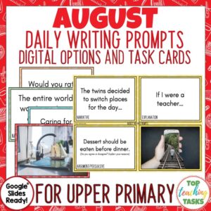 August Writing Prompts 2
