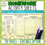 Homework-activity-sheets