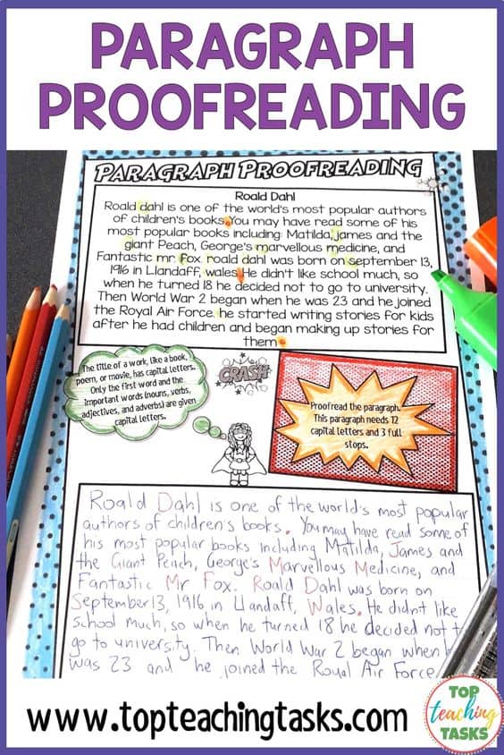 Punctuation Proofreading Activities. Help to reinforce punctuation rules and the importance of proofreading with these engaging superhero-themed proofreading practice printables. Twenty engaging paragraphs are provided, each with their own punctuation focus and helpful hints section. Students proofread the paragraph and then rewrite it in the space provided.