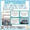 September Writing Prompts British