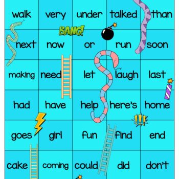 Sight Words Snakes and Ladders Magenta to Orange Levels - Top Teaching ...