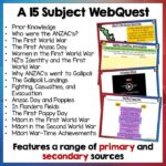 Digital Anzac Day Webquest 1