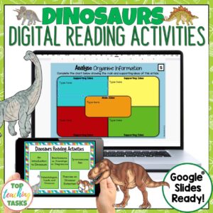 Dinosaurs Digital Reading Activities 1