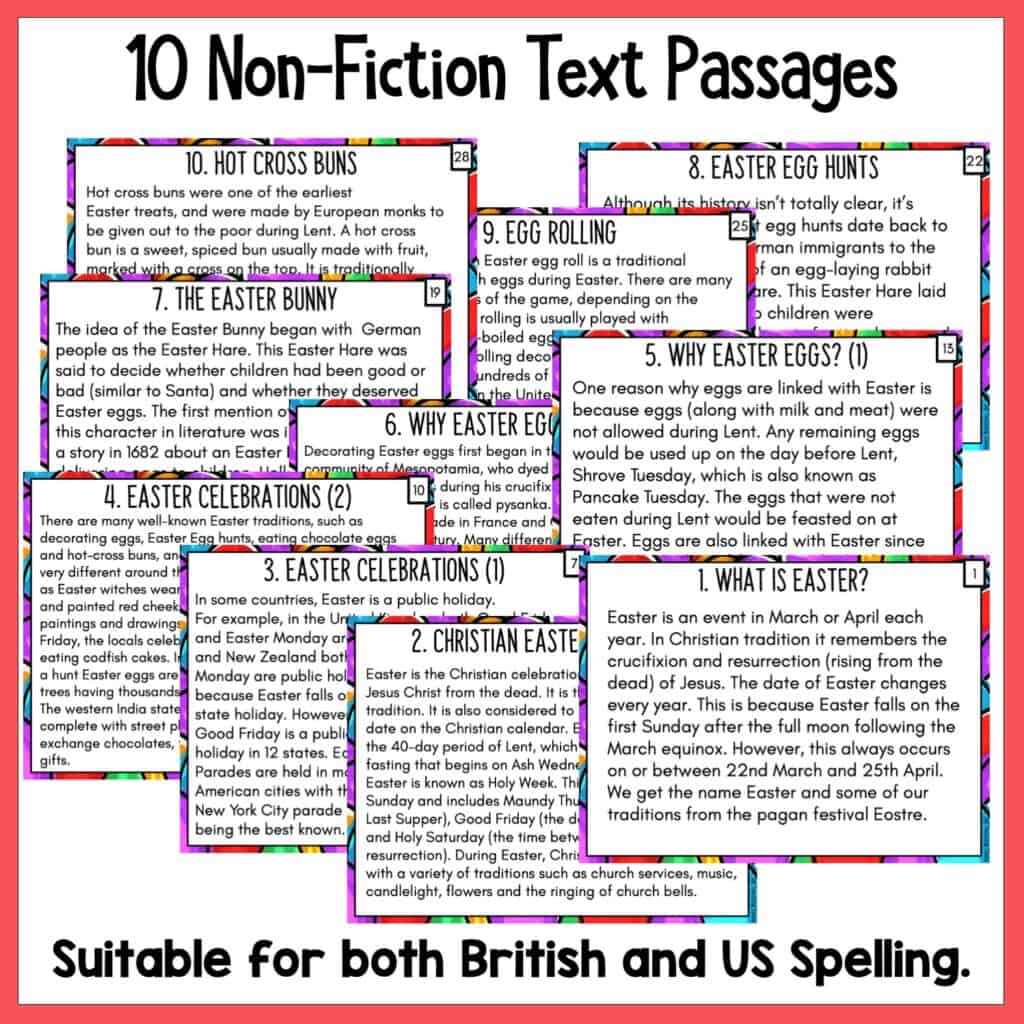 Easter Digital Reading Comprehension Activities | Digital Learning ...