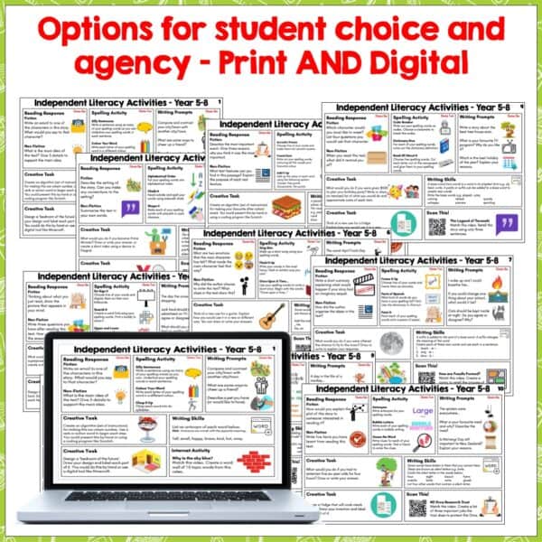 Independent Literacy Activities Independent Literacy Activities
