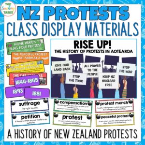 NZ Protests Display Materials